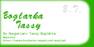 boglarka tassy business card